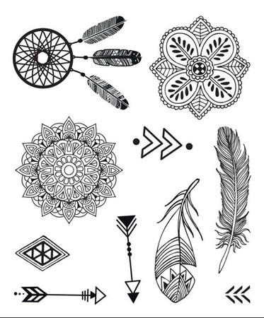 Stemple do Ciała Motywy Etniczne