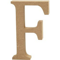 Litera F z MDF H: 13 cm