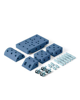 MODU Explorer set - Klocki modułowe XXL rozwijające motorykę dużą - Deep Blue / Sky Blue
