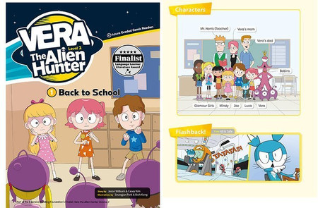 Komiks dla dzieci po angielsku Vera The Alien Hunter Level 2 Część 4