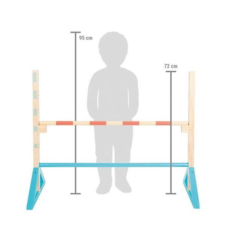 Wielofunkcyjny tor przeszkód Active 12438 Small Foot, gry i zabawy w plenerze hobby horse