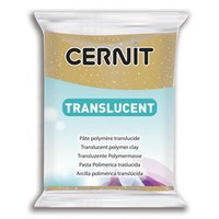 Modelina Cernit Transp. Brokat Złota 56g