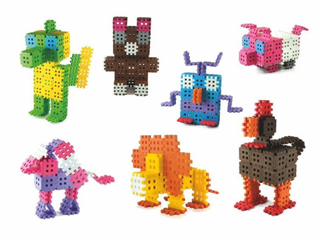 Klocki konstrukcyjne Wafle Mini - Zestaw 500 elementów