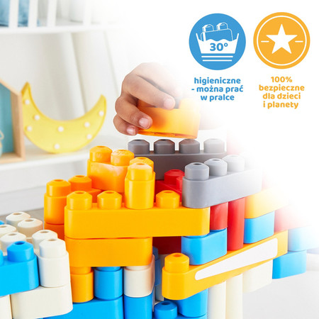 Klocki konstrukcyjne, Rakieta, 138 el., 2+, PolyM