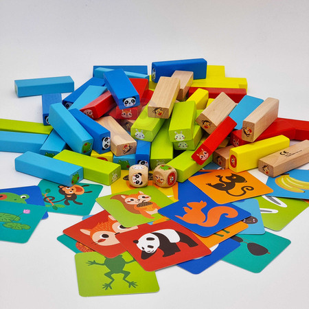 TOOKY TOY Gra Zręcznościowa Zwierzęta 80 el.