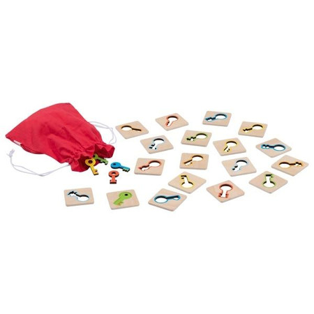 Gra memory rozpoznawanie kształtów Klucze Goki 56326