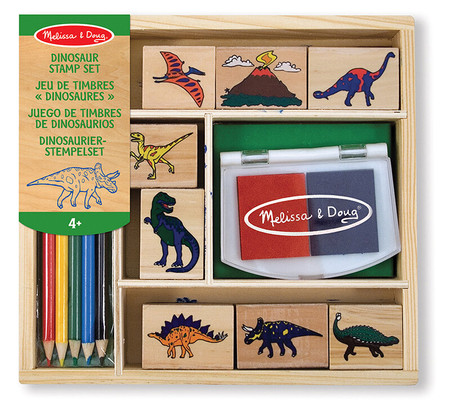 Stempelki dla dzieci Dinozaury pieczątki z kredkami Melissa and Doug 11633-MD