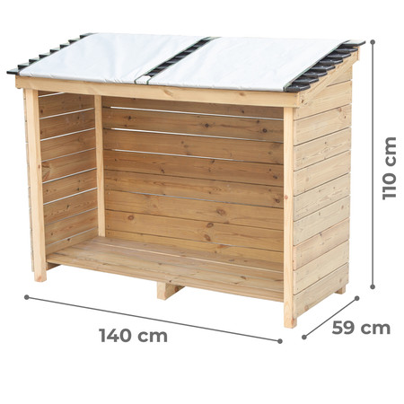 CLASSIC WORLD EDU Drewniany Składzik Ogrodowy Pojemnik