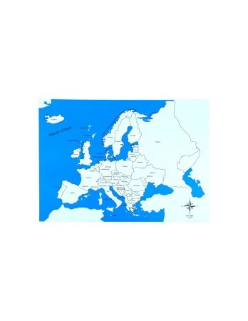 Europa - mapa kontrolna z podpisami