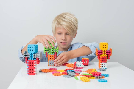 Klocki konstrukcyjne Wafle Mini - Zestaw 500 elementów