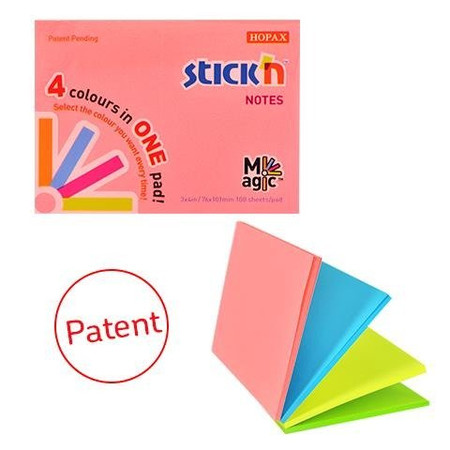 Notes Samop. Magic Pad 76x101mm Neon Mix