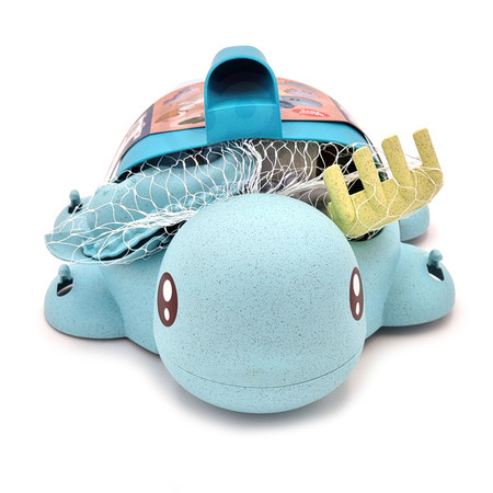 WOOPIE GREEN Zestaw do Piasku Żółwik Niebieski 8 el. BIODEGRADOWALNY ORGANICZNY MATERIAŁ