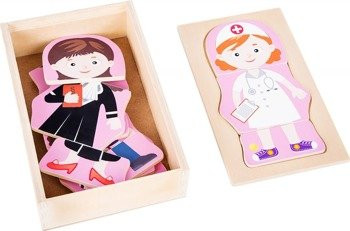 Układanka drewniana zawody - dziewczynka