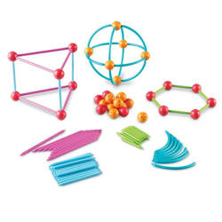 Learning Resources | Figury geometryczne - zestaw do składania - patyczki konstrukcyjne