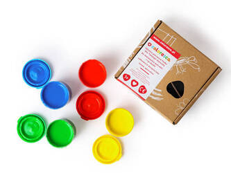 Farby dla maluch 1+ do malowania palcami 4 kolory Coloresca