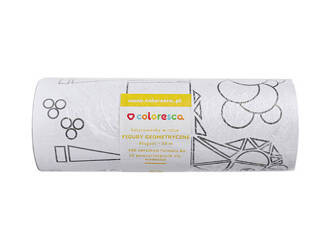 Kolorowanka w rolce Figury geometryczne Coloresca