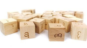 Klocki z polskim alfabetem