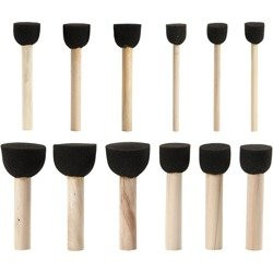 Pędzel gąbkowy okrągły do tapowania 25 mm