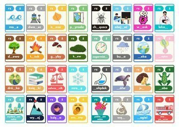 Karty z rz i ż do druku