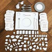 Drewniana układanka edukacyjna Wiem co jem