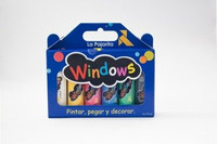 Zestaw Farb witrażowych do szyb 6x75 ml