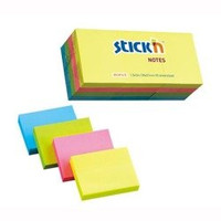 Notes Samoprz.38x51mm Mix 4 Kol.Neon. 12 Notesów Po 100 Ka