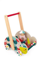 OUTLET Wózek pchacz z klockami Żółwik Janod 