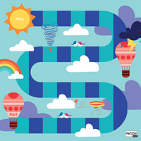 Mata Animacyjna Gra planszowa XL Przygoda