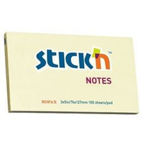 Notes samoprzylepny 127x76mm żółty pastel 100 kartek