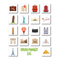 Gra Memo XXL - Podróże