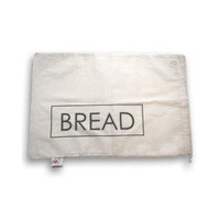 Bag-again, Worek z organicznej bawełny z nadrukiem "BREAD", 47 x 31 cm