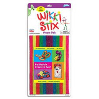 Wikki Stix Neon 20cm długości 48szt 6 kolorów