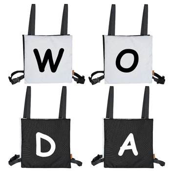 Gra słowna poduszki Literki zespołowa weselna zestaw 4 szt.