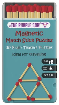 Podróżna gra magnetyczna The Purple Cow - Łamigłówki z zapałkami