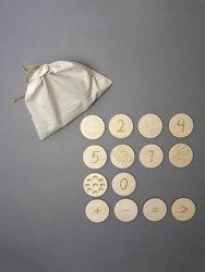 Dwustronne kamyki do nauki liczenia Stuka Puka