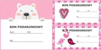 Walentynkowe bony podarunkowe do druku