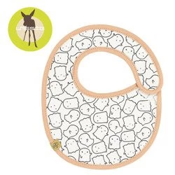 Lassig Śliniak bawełniany wodoodporny 0m+ Little Spookies Peach