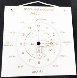 Zegar do nauki godzin i minut