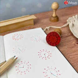 Stempel do nauki zegara - godziny i minuty