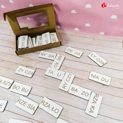Drewniane domino sylabowe cz. 2