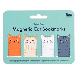 Magnetyczne zakładki do książki, Koty, Rex London
