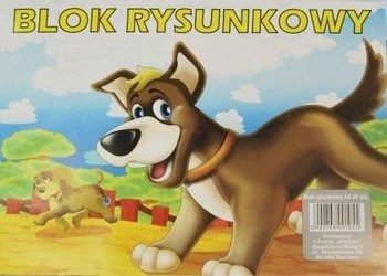 Blok rysunkowy A4 biały 20 kartek