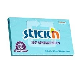 Notes Samoprz.127x76mm, 360 Stopni, Niebieski 100Kart.