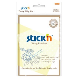 Przezroczysty notes samoprzylepny kalka do odrysowywania 101x152 mm, 30 kartek