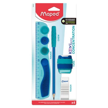 Zestaw sensoryczny 5 przyborów szkolnych Kidy Learn Concentration