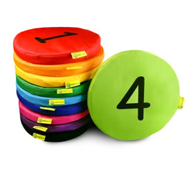 Poduszki animacyjne Ekoskóra zestaw 10szt Liczby 1-10