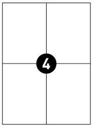 Etykiety 105x148 mm 4 szt/arkusz Igepa