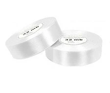 Wstążka satynowa 1,2 x 100 cm biała