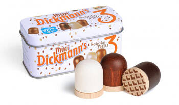 Drewniane ciepłe lody Mini Dickmann's w puszce Erzi 13083