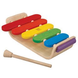 Drewniany ksylofon cymbałki Plan Toys